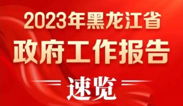 【聚焦省两会】一图速览2023年黑龙江省政府工作报告
